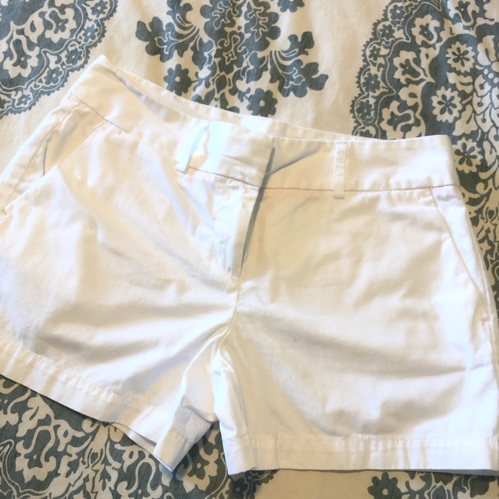 LOFT white khaki shorts